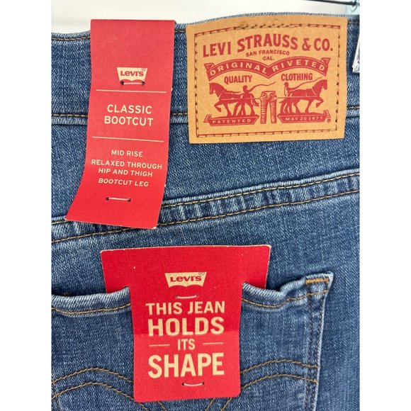 Levi's Womens Classic Bootcut Jeans Medium Wash Blue Size 14/32 NEW - Picture 5 of 7